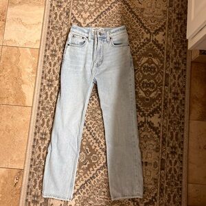 Abercrombie Ultra High Rise Ankle Straight Jeans